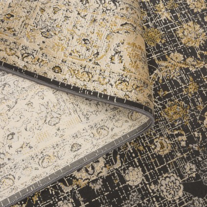 فرش ماشینی طرح لچک ترنج نئوکلاسیک، اکریلیک، سبک پارسی، کد 100101