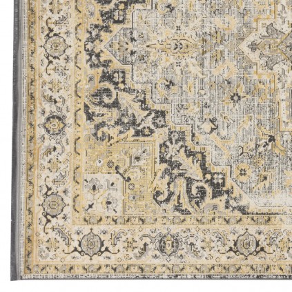 فرش ماشینی طرح لچک ترنج نئوکلاسیک، اکریلیک، سبک پارسی، کد 100103