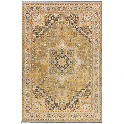 فرش ماشینی طرح لچک ترنج نئوکلاسیک، اکریلیک، سبک پارسی، کد 100103