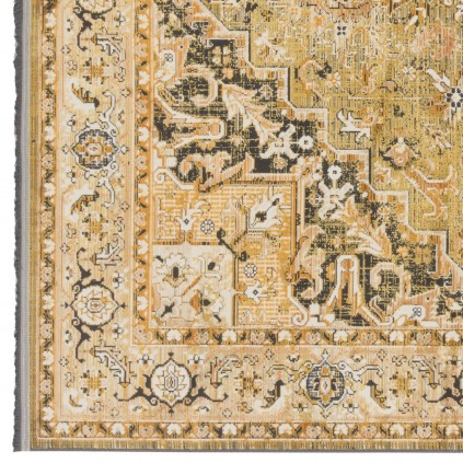 فرش ماشینی طرح لچک ترنج نئوکلاسیک، اکریلیک، سبک پارسی، کد 100103