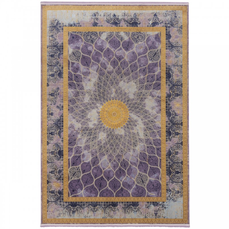 فرش ماشینی طرح گنبدی نئوکلاسیک، اکریلیک، سبک پارسی، کد 100106