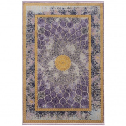 فرش ماشینی طرح گنبدی نئوکلاسیک، اکریلیک، سبک پارسی، کد 100106