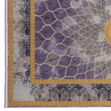 فرش ماشینی طرح گنبدی نئوکلاسیک، اکریلیک، سبک پارسی، کد 100106