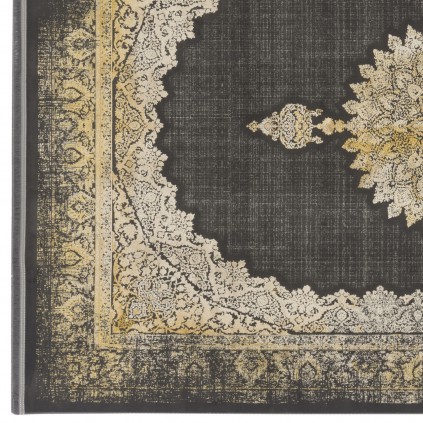 فرش ماشینی طرح لچک ترنج نئوکلاسیک، اکریلیک، سبک پارسی، کد 100109