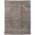 Machine-made Rug, Modern Corner Medallion, Hand-spun Wool, Persian Style, Ref 300057