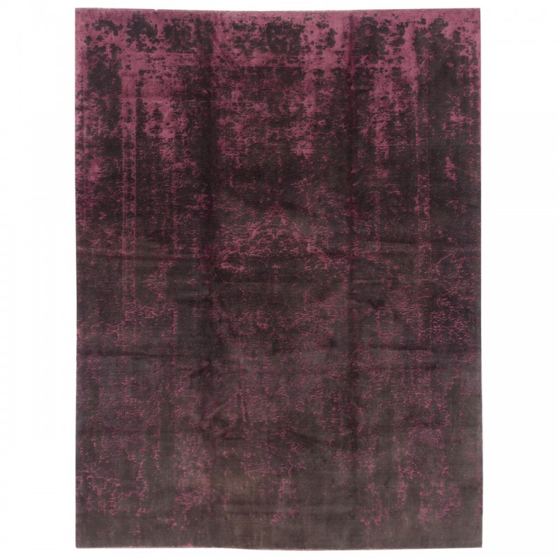 فرش ماشینی طرح سراسر مدرن، پشم دست ریس، سبک پارسی، کد 300059