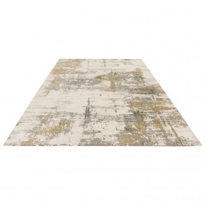 سجادة صناعية بنقشة كامل عصري، بوليستر مع كتان، على الطراز الفارسي، رقم 400030