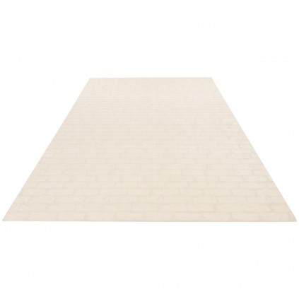 سجادة صناعية بنقشة كامل عصري، بوليستر مع كتان، على الطراز الفارسي، رقم 400135