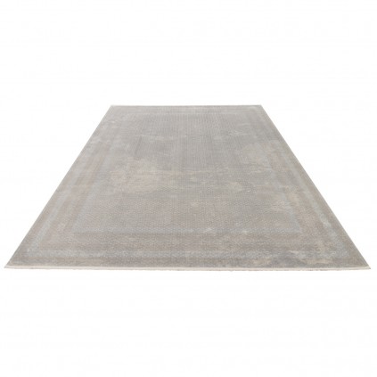 سجادة صناعية بنقشة كامل هندسي، أكريليك مع مودال، على الطراز الفارسي، رقم 700031