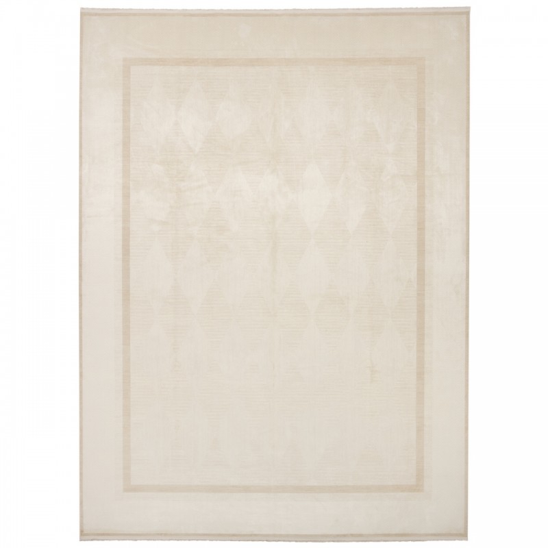 سجادة صناعية بنقشة الحقل البسيط هندسي، أكريليك مع مودال، على الطراز الفارسي، رقم 700035