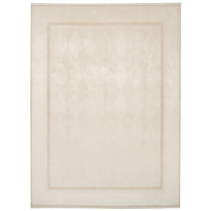 سجادة صناعية بنقشة الحقل البسيط هندسي، أكريليك مع مودال، على الطراز الفارسي، رقم 700035