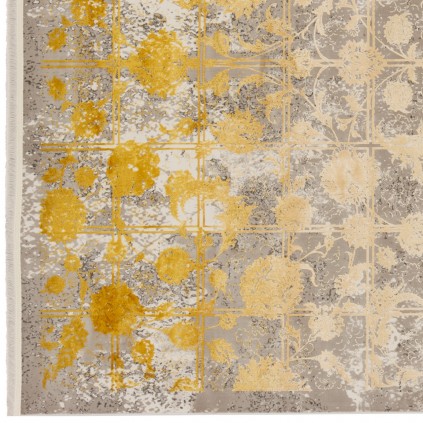 فرش ماشینی طرح خشتی نئوکلاسیک، اکریلیک، سبک پارسی، کد 100078