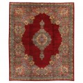 Old Handwoven Carpet, Plain Field Layout, Wool on Cotton Warp, Kerman, 410 × 493 cm Ref 12000622