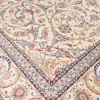 Wool and Silk on Cotton Warp