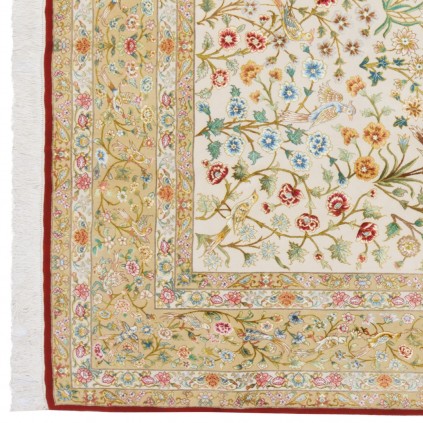 Wool and Silk on Silk Warp