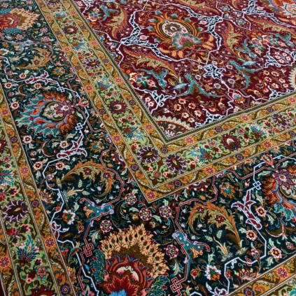 Wool and Silk on Silk Warp