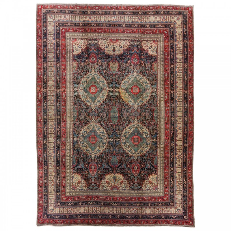 Rare Antique Handwoven Carpet