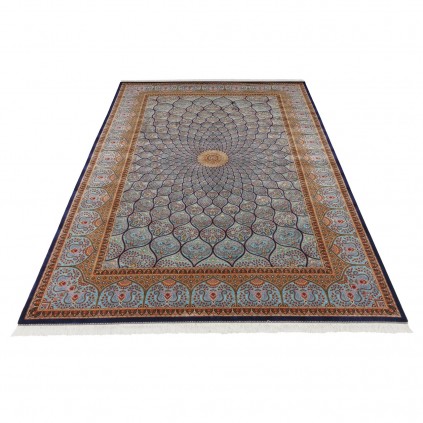 Machine-made Rug, Floral Dome, Bamboo Silk, Persian Style, Ref 800043