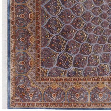 Machine-made Rug, Floral Dome, Bamboo Silk, Persian Style, Ref 800043