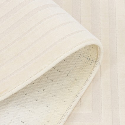 فرش ماشینی طرح سراسر هندسی، اکریلیک + مودال، سبک پارسی، کد 700143