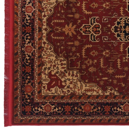 Machine-made Rug, Geometric Corner Medallion, Polyester + Cotton, Persian Style, Ref 400144