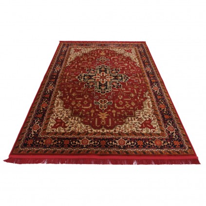 Machine-made Rug, Geometric Corner Medallion, Polyester + Cotton, Persian Style, Ref 400144