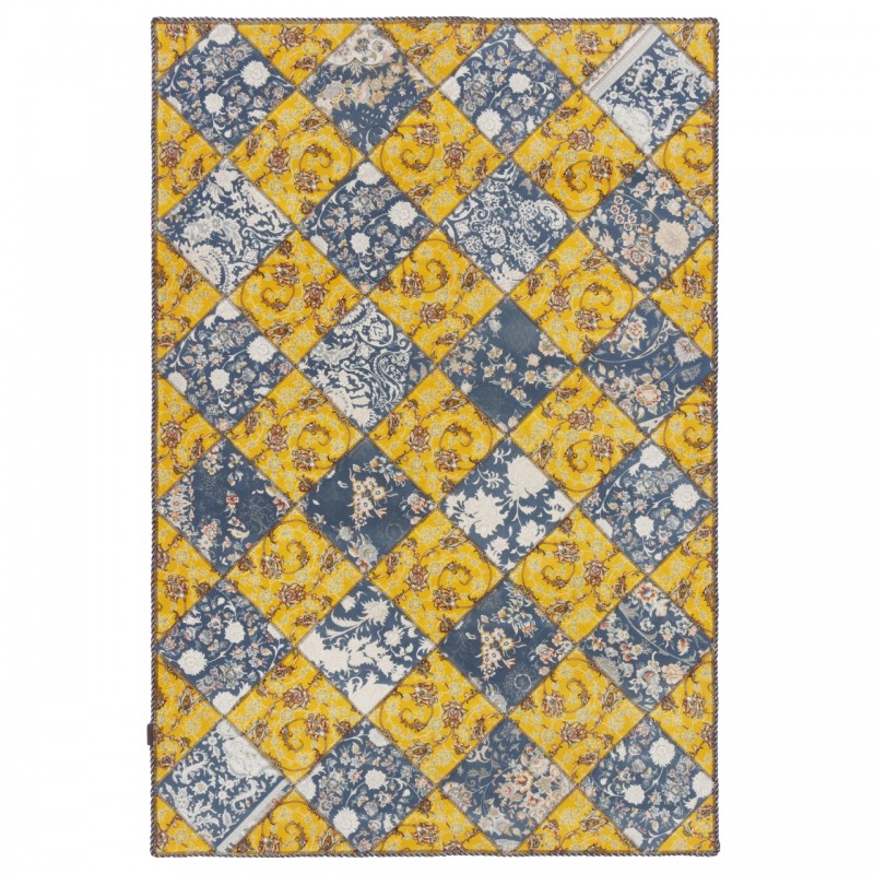 سجادة صناعية بنقشة مخطط عصري، أكريليك، على الطراز الفارسي، رقم 100157