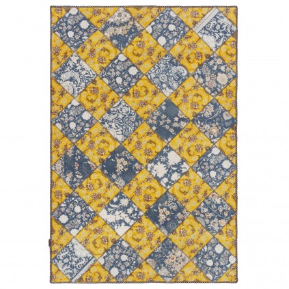 سجادة صناعية بنقشة مخطط عصري، أكريليك، على الطراز الفارسي، رقم 100157