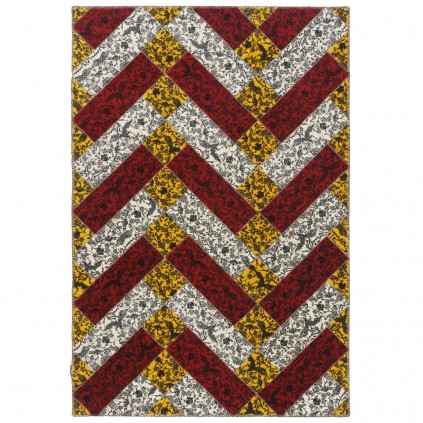 فرش ماشینی طرح سراسر مدرن، اکریلیک، سبک پارسی، کد 100171