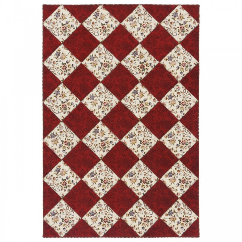 فرش ماشینی طرح بندی مدرن، اکریلیک، سبک پارسی، کد 100172