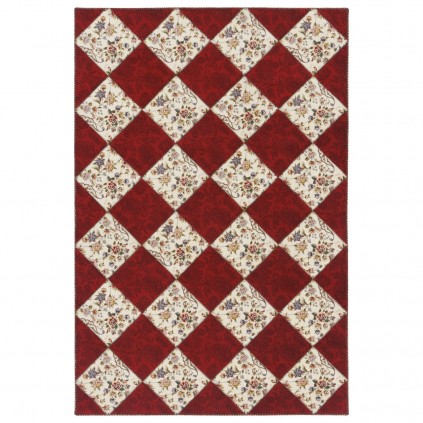 فرش ماشینی طرح بندی مدرن، اکریلیک، سبک پارسی، کد 100172