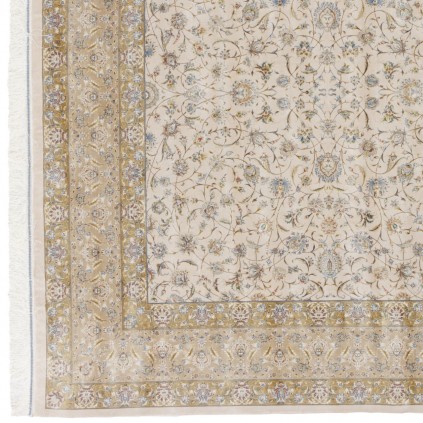 Machine-made Rug, Floral All-over Floral, Acrylic + Bamboo Silk, Persian Style, Ref 200175
