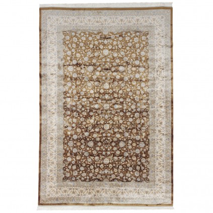 Machine-made Rug, Floral All-over Floral, Acrylic + Bamboo Silk, Persian Style, Ref 200175