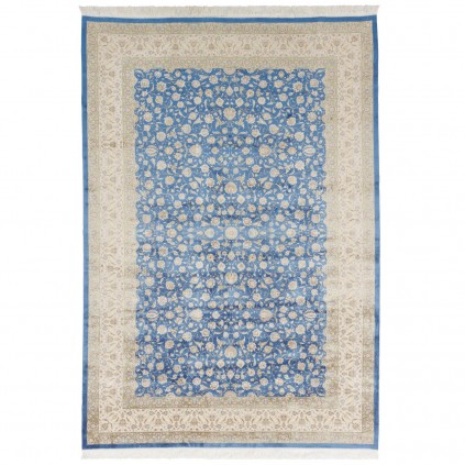 Machine-made Rug, Floral All-over Floral, Acrylic + Bamboo Silk, Persian Style, Ref 200175
