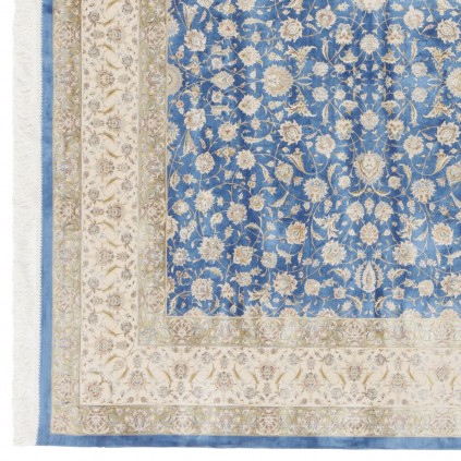Machine-made Rug, Floral All-over Floral, Acrylic + Bamboo Silk, Persian Style, Ref 200175