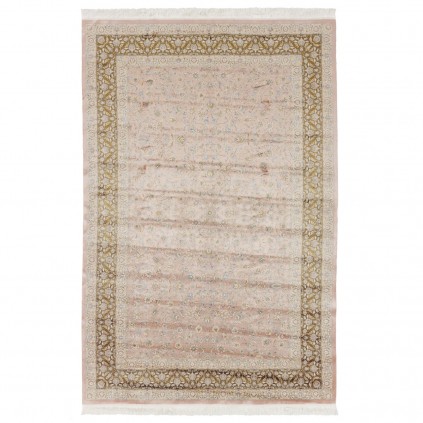 Machine-made Rug, Floral All-over Floral, Acrylic + Bamboo Silk, Persian Style, Ref 200175