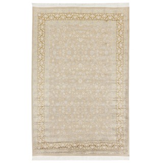 Machine-made Rug, Floral All-over Floral, Acrylic + Bamboo Silk, Persian Style, Ref 200175
