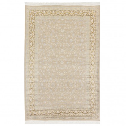 Machine-made Rug, Floral All-over Floral, Acrylic + Bamboo Silk, Persian Style, Ref 200175