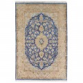 Machine-made Rug, Floral Corner Medallion, Acrylic + Bamboo Silk, Persian Style, Ref 200183