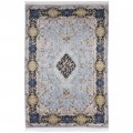 Machine-made Rug, Floral Medallion, Acrylic + Bamboo Silk, Persian Style, Ref 200184