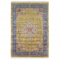 Machine-made Rug, Floral Corner Medallion, Acrylic + Bamboo Silk, Persian Style, Ref 200193