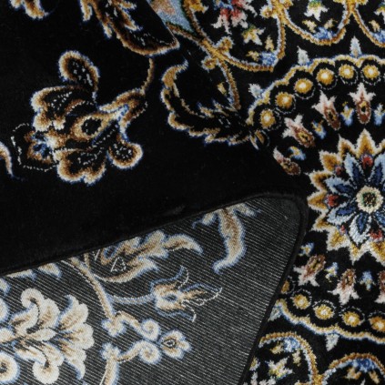 Machine-made Rug, Floral Medallion, Acrylic + Bamboo Silk, Persian Style, Ref 200195