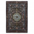 Machine-made Rug, Floral Medallion, Acrylic + Bamboo Silk, Persian Style, Ref 200196