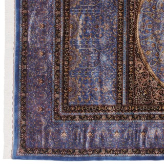 Machine-made Rug, Neoclassic Dome, Acrylic + Bamboo Silk, Persian Style, Ref 200197