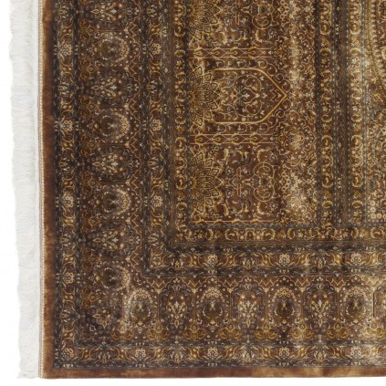 سجادة صناعية بنقشة قبة الكلاسيكية الجديدة، أكريليك مع حرير بامبو، على الطراز الفارسي، رقم 200197