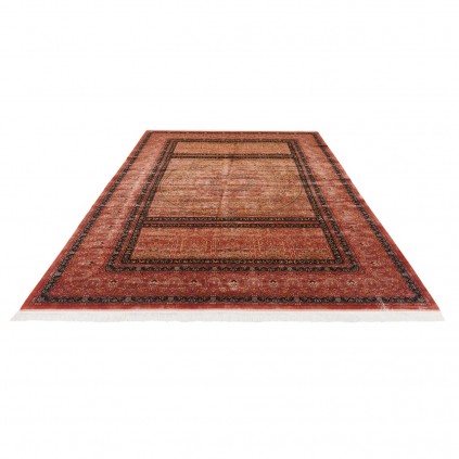 سجادة صناعية بنقشة قبة الكلاسيكية الجديدة، أكريليك مع حرير بامبو، على الطراز الفارسي، رقم 200197