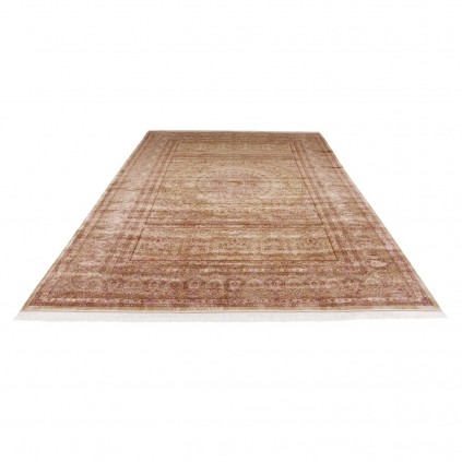 سجادة صناعية بنقشة قبة الكلاسيكية الجديدة، أكريليك مع حرير بامبو، على الطراز الفارسي، رقم 200197