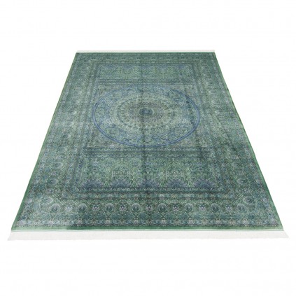 سجادة صناعية بنقشة قبة الكلاسيكية الجديدة، أكريليك مع حرير بامبو، على الطراز الفارسي، رقم 200197