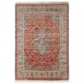 Machine-made Rug, Floral Corner Medallion, Acrylic + Bamboo Silk, Persian Style, Ref 200199