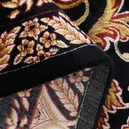 Machine-made Rug, Neoclassic Corner Medallion, Acrylic + Bamboo Silk, Persian Style, Ref 200204